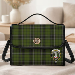 MacLean Hunting Tartan Crest Satchel Bag