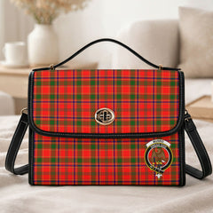 Munro Modern Tartan Crest Satchel Bag