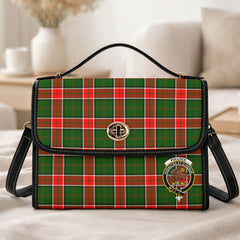 Pollock Tartan Crest Satchel Bag