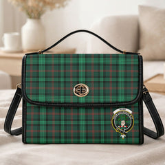 Ross Hunting Modern Tartan Crest Satchel Bag