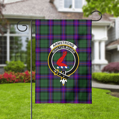 Armstrong Modern Tartan Crest Garden Flag