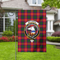 Belshes Tartan Crest Garden Flag