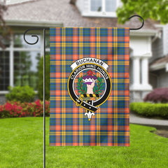 Buchanan Ancient Tartan Crest Garden Flag