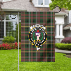 Buchanan Hunting Tartan Crest Garden Flag