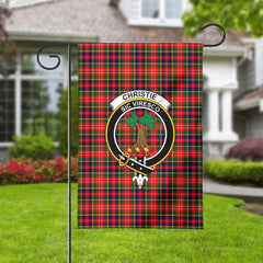 Christie Tartan Crest Garden Flag