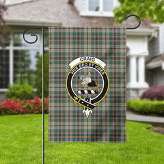 Craig Ancient Tartan Crest Garden Flag