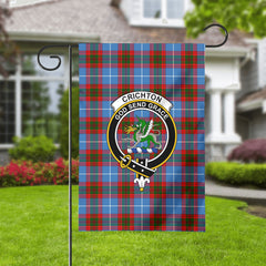 Crichton Tartan Crest Garden Flag