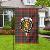 Cumming Hunting Modern Tartan Crest Garden Flag