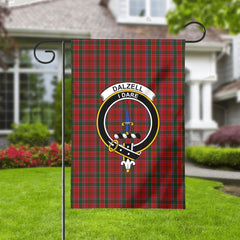 Dalzell Tartan Crest Garden Flag