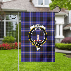 Dunlop Modern Tartan Crest Garden Flag