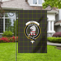 Hall Tartan Crest Garden Flag