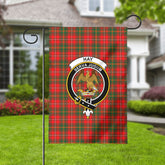 Hay Modern Tartan Crest Garden Flag