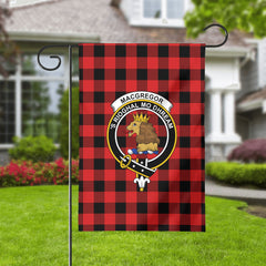 MacGregor Rob Roy Modern Tartan Crest Garden Flag