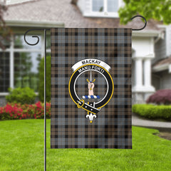 MacKay Weathered Tartan Crest Garden Flag