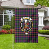 MacLennan Modern Tartan Crest Garden Flag