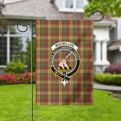 MacMillan Old Weathered Tartan Crest Garden Flag