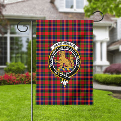 MacPherson Modern Tartan Crest Garden Flag