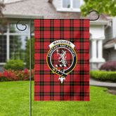 MacQueen Modern Tartan Crest Garden Flag