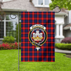 McLachlan Modern Tartan Crest Garden Flag