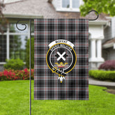 Moffat Modern Tartan Crest Garden Flag