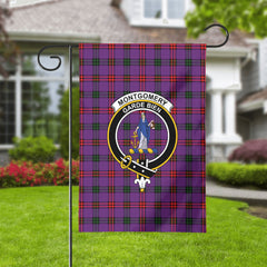 Montgomery Modern Tartan Crest Garden Flag