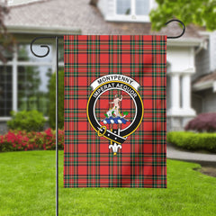 Monypenny Tartan Crest Garden Flag