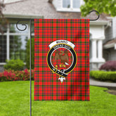 Munro Modern Tartan Crest Garden Flag