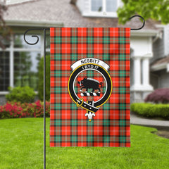 Nesbitt Ancient Tartan Crest Garden Flag