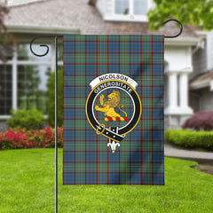 Nicolson Hunting Ancient Tartan Crest Garden Flag