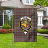 Nicolson Hunting Weathered Tartan Crest Garden Flag