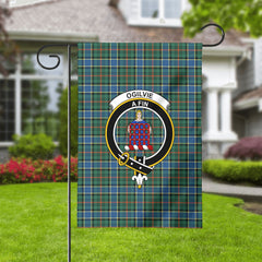 Ogilvie Hunting Ancient Tartan Crest Garden Flag