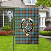 Paisley District Tartan Crest Garden Flag