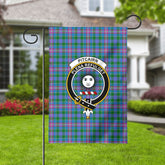 Pitcairn Hunting Tartan Crest Garden Flag