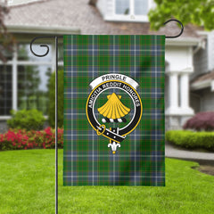 Pringle Tartan Crest Garden Flag