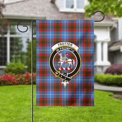 Trotter Tartan Crest Garden Flag