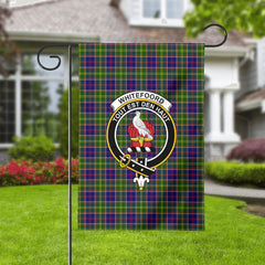 Whitefoord Tartan Crest Garden Flag