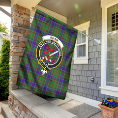 Adam Tartan Crest Garden Flag