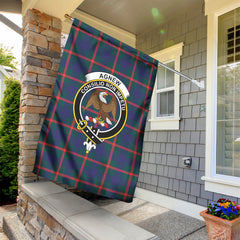 Agnew Modern Tartan Crest Garden Flag