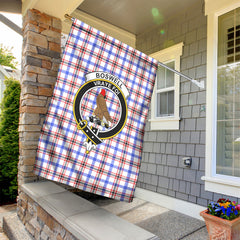 Boswell Modern Tartan Crest Garden Flag