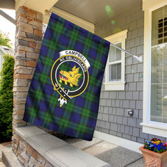 Campbell Modern Tartan Crest Garden Flag