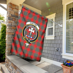 Cheyne Tartan Crest Garden Flag