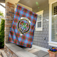 Crichton Tartan Crest Garden Flag