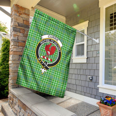 Currie Tartan Crest Garden Flag