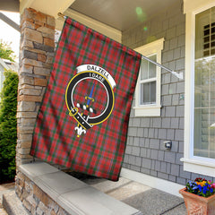 Dalzell Tartan Crest Garden Flag