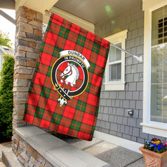 Dunbar Modern Tartan Crest Garden Flag