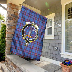 Elliot Modern Tartan Crest Garden Flag