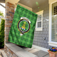 Galloway District Tartan Crest Garden Flag