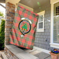 Grant Ancient Tartan Crest Garden Flag
