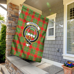 Grierson Tartan Crest Garden Flag