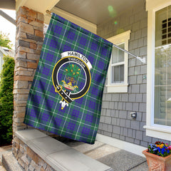 Hamilton Hunting Modern Tartan Crest Garden Flag